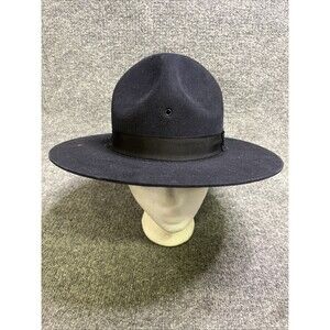 BLUE CAMPAIGN HAT  3XXX BEAVER QUALITY  SZ: 6.5  State Trooper  MADE IN THE USA